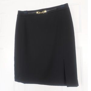 Express Black Pencil Skirt- Gold Hardware - Size 10